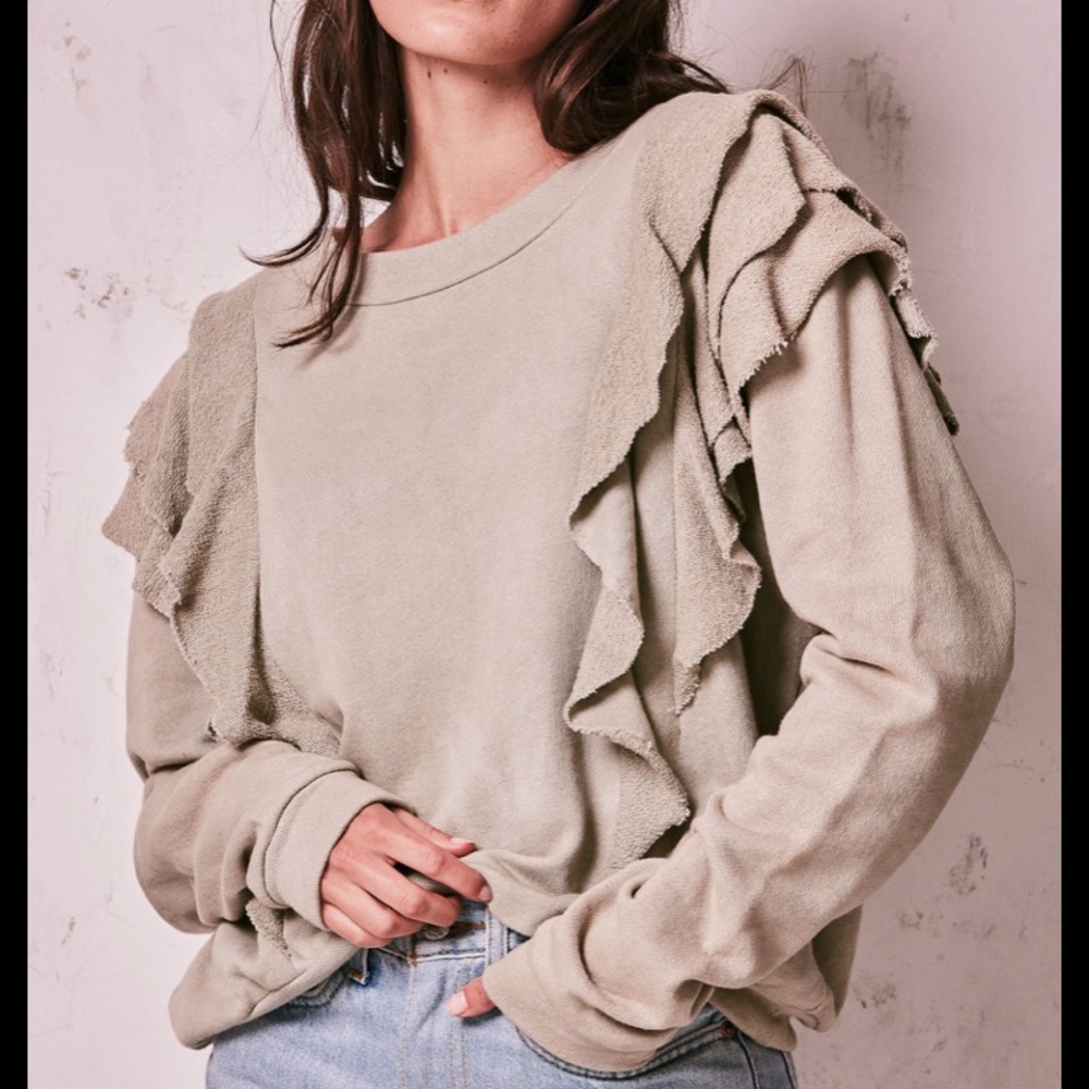 Ruffle Sweatshirt